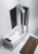 картинка Акриловая ванна со шторкой и душевой системой Orans OLS-BT-9501 170х85 R 9501R00 с гидромассажем от магазина Сантехстрой