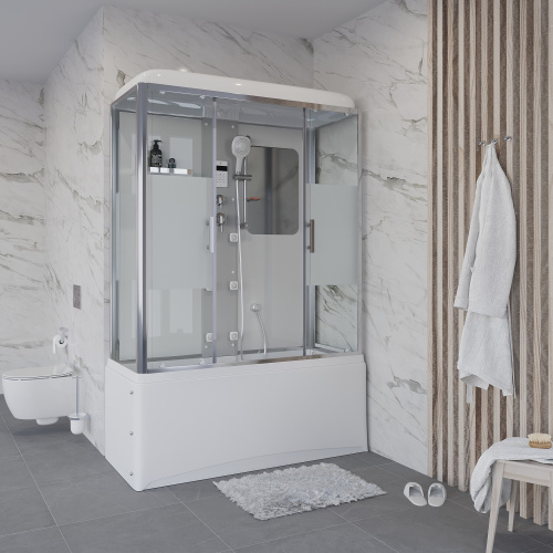 картинка Душевая кабина Niagara Ultra NG-3170-01 (170х75х220) высокий поддон(56см),стекло матовое,4 места от магазина Сантехстрой