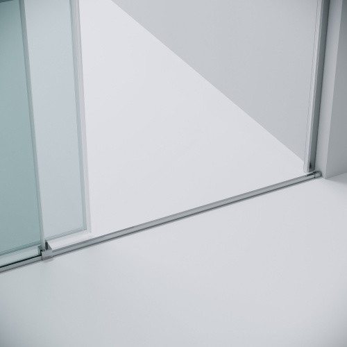 картинка Дверь в нишу 100.K33.01.110.10.00 Galaxy (110*195) хром, стекло прозрачное, 1 место от магазина Сантехстрой