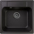картинка Кухонная мойка Reflection Etude 48 RF0353BL Черная от магазина Сантехстрой