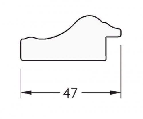 картинка Зеркало Evoform Definite 102х52 BY 1053 в багетной раме - Сусальное золото 47 мм от магазина Сантехстрой