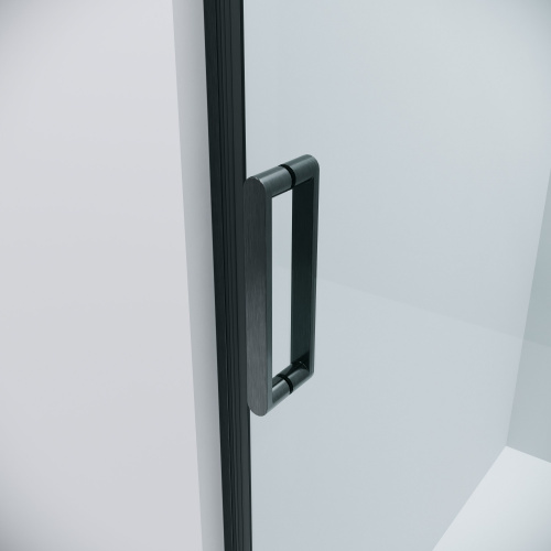 картинка Душевая перегородка 200.K33.04.80.42.00 Classic (80*195) графит сатин, стекло прозрачное, 1 место от магазина Сантехстрой