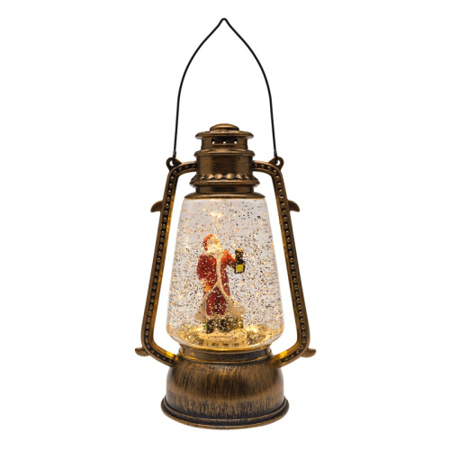 картинка Декоративный LED-фонарь с эффектом снегопада и подсветкой Санта-Клаус USB,  теплое белое свечение NEON-NIGHT от магазина Сантехстрой