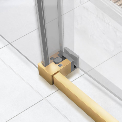 картинка Душевой уголок Slim Soft VSR-1SS9015CLG, 1500*900, брашированное золото, стекло прозрачное от магазина Сантехстрой