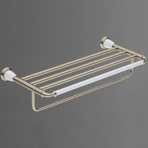 картинка Полка для полотенец Art&Max Bianchi AM-E-2610-Br Бронза от магазина Сантехстрой