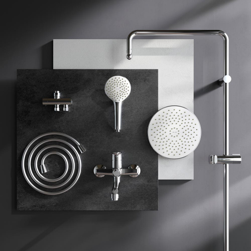 картинка F40890A94 Набор Gem: душевая система, смеситель для ванны/душа излив 320 мм, хром, шт. от магазина Сантехстрой