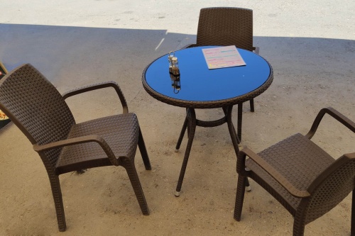 картинка Bica, Италия Стул B:rattan INDIANA с подлокотниками, коричневый от магазина Сантехстрой