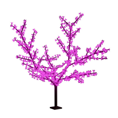 картинка Светодиодное дерево Сакура,  высота 1,5м,  диаметр кроны 1,8м,  фиолетовые светодиоды,  IP 65, понижающий трансформатор в комплекте NEON-NIGHT от магазина Сантехстрой