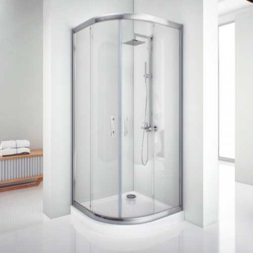 картинка Душевой уголок Aquanet Alfa NAA2142 100x100 профиль Хром стекло прозрачное от магазина Сантехстрой