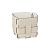 картинка ADJ Корзинка Mini Bottega, 12x12xH13 см., цвет: панна котта/белый от магазина Сантехстрой