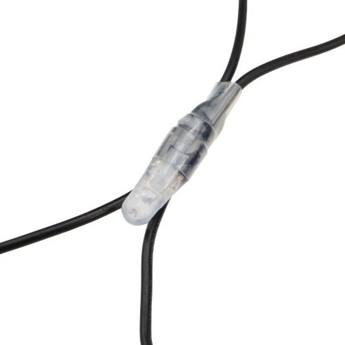 картинка Гирлянда Сеть 2х1,5м,  черный ПВХ,  288 LED ТЕПЛЫЙ БЕЛЫЙ (шнур питания в комплекте) от магазина Сантехстрой