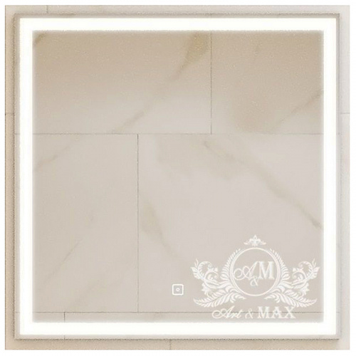 картинка Зеркало Art&Max am-mon-600-600-ds-f Хром от магазина Сантехстрой