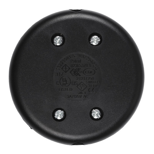 картинка Выключатель-кнопка 250V 2А ON-OFF черный (напольный - для лампы) REXANT от магазина Сантехстрой