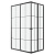 картинка Душевое ограждение Niagara Eco NG-1012-14QKL (120х80х190) прямоугольник,черный,раздвижное,стекло клетка,1 место от магазина Сантехстрой