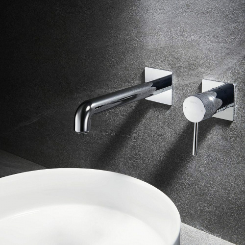 картинка Смеситель для раковины Black&White Universe U7620D 7620UD Хром от магазина Сантехстрой