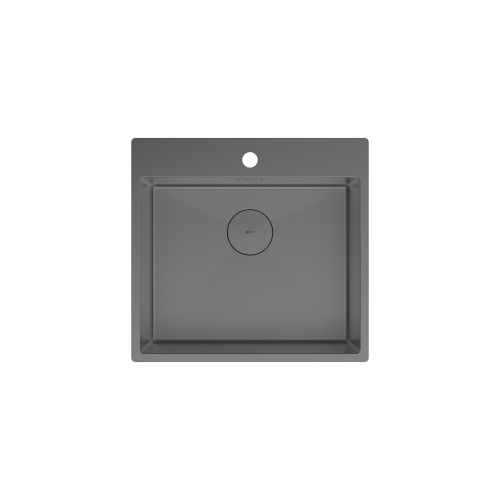 картинка Кухонная мойка Lemark JANGA 540 прямоугольная из нержавеющей стали цвет: графит (9936111) от магазина Сантехстрой