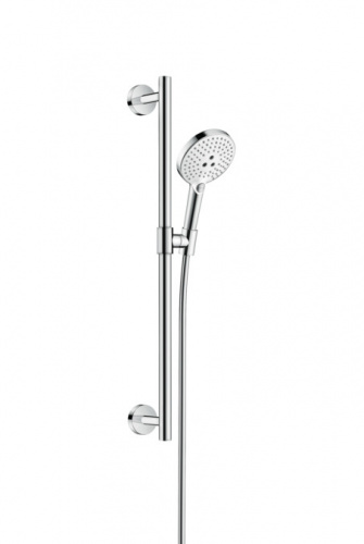 картинка Душевой набор Hansgrohe Raindance Select S 120 3jet со штангой 65 см хром-белый матовый (26320400) от магазина Сантехстрой