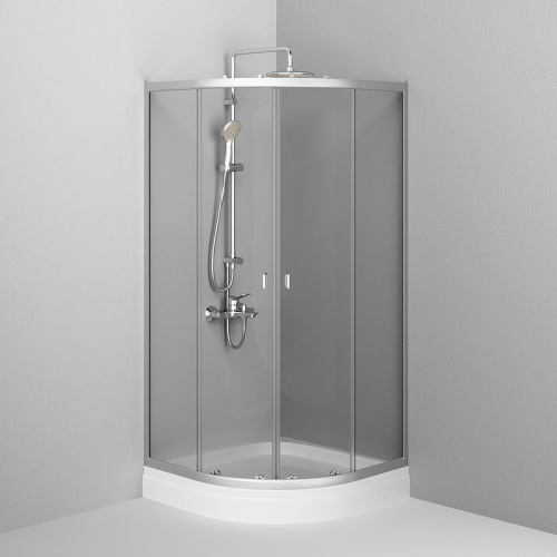 картинка W88E-205-090MT64 X-Joy Twin Slide,  Душевое ограждение c поддоном, 90x90, профиль мат хром от магазина Сантехстрой