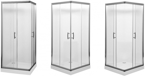 картинка Душевой уголок Aquanet Alfa Cube NAA1142 90x90 профиль Хром стекло Прозрачное от магазина Сантехстрой