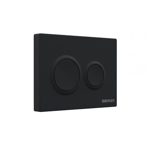 картинка Комплект BERGES: инсталляция NOVUM кнопка O5 Soft Touch черная, унитаз VITA Rimless 49 см, сиденье дюропласт микролифт, быстросъём от магазина Сантехстрой