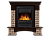 картинка Портал Firelight Forte Wood Classic камень коричневый, шпон темный дуб от магазина Сантехстрой