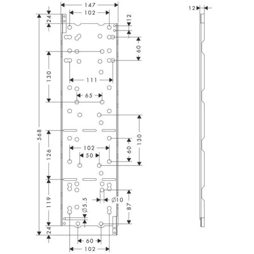 картинка AX ShowerCollection Установочный комплект для установки скрытой части модуля подсветки и динамика от магазина Сантехстрой