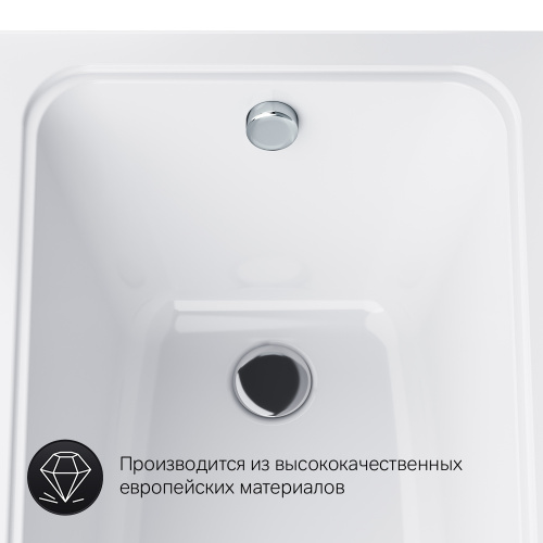 картинка W90A-170-070W-A1 Gem, ванна акриловая A1 170x70см от магазина Сантехстрой