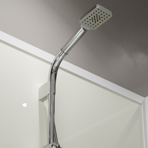 картинка Душевая кабина Niagara Standart ST100/80/15Q/BK (100х80х200) прямоугольник,поддон 15см,распашная,проф.белый,без крыши,3 места от магазина Сантехстрой