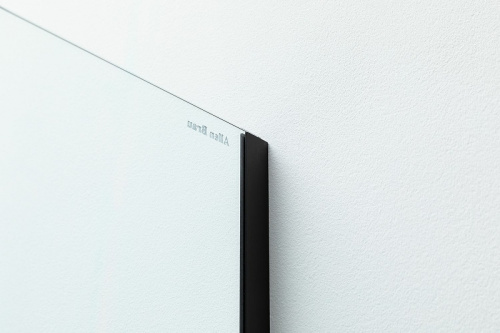 картинка Душевая перегородка Allen Brau Infinity 1 100 3.21015.BBA профиль Черный браш стекло прозрачное от магазина Сантехстрой