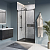 картинка Душевая дверь BelBagno Marino MARINO-BF-1-120-C-NERO 120 см, профиль черный матовый, стекло прозрачное от магазина Сантехстрой