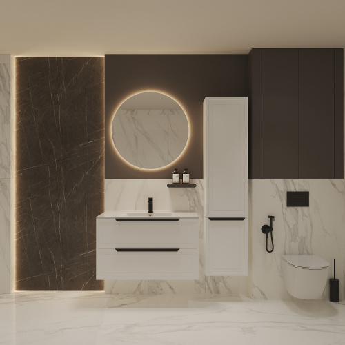 картинка Тумба под раковину/столешницу Севилья 100, Белый мат от магазина Сантехстрой