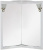 картинка Зеркало Aquanet Луис 70 угловое белый от магазина Сантехстрой