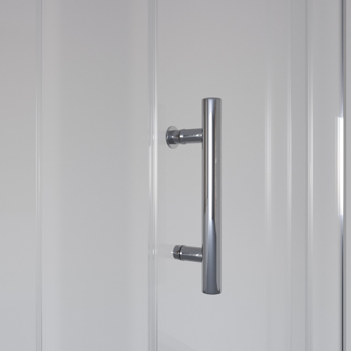 картинка Душ. уголок NG-010-14D (1000х1000х1950) низкий поддон(13 см) стекло ПРОЗРАЧНОЕ 2 места от магазина Сантехстрой