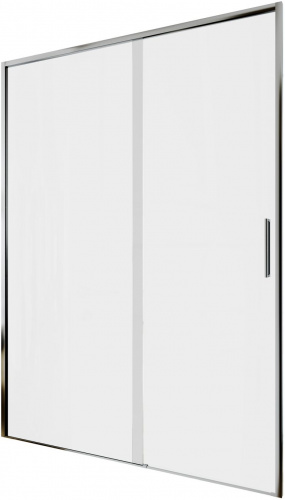 картинка Душевая дверь Aquanet Pleasure Evo 140 AE65-N140-CT профиль хром, прозрачное стекло от магазина Сантехстрой