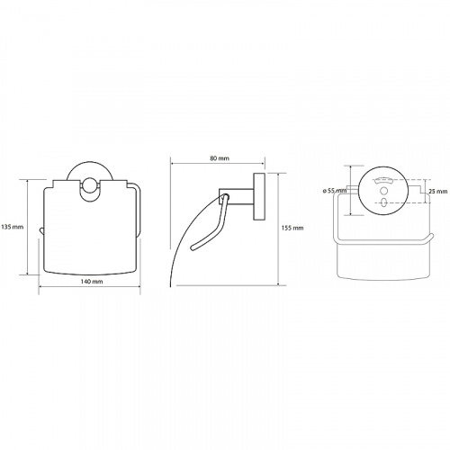 картинка Держатель туалетной бумаги Bemeta Brilo 161112010 с крышкой Золото от магазина Сантехстрой