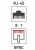 картинка Модуль Keystone Jack RJ-45(8P8C), UTP,  CAT 5e,  тип 180 градусов,  белый REXANT от магазина Сантехстрой