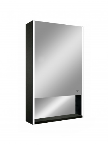 картинка Зеркало-шкаф Reflection Box Black LED 600х800 RF2421BL от магазина Сантехстрой