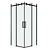 картинка Душ.ограждение 300.K33.04.8080.21.00 Classic (80*80*195) квадрат,раздвижн,черн.мат,стекло прозрачное от магазина Сантехстрой