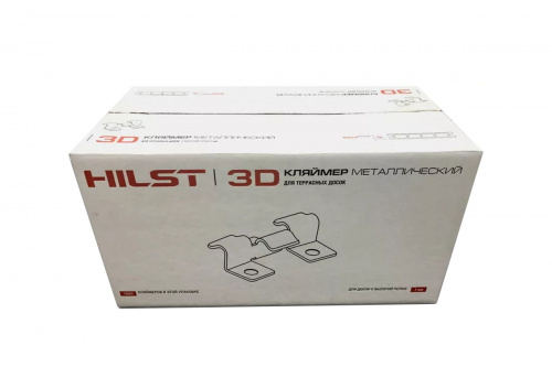картинка HILST Клипса HILST Premium 3D (металл), 8мм (упак. 100шт) от магазина Сантехстрой
