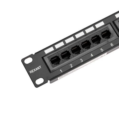 картинка Панель коммутационная 19" PRO,  1U,  24 порта, UTP,  RJ-45, CAT 6 REXANT от магазина Сантехстрой
