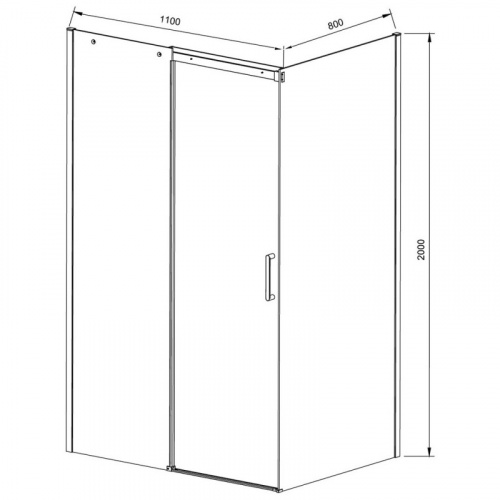 картинка Душевой уголок Vincea vsr-4d8011cl от магазина Сантехстрой