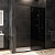 картинка Душевая дверь AM.PM Gem 140 W90G-140-1-195BG профиль Черный матовый стекло тонированное-прозрачное от магазина Сантехстрой