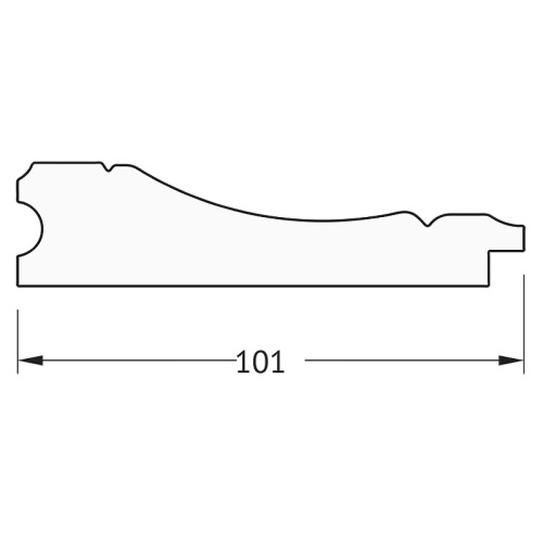 картинка Зеркало Evoform Definite 143х83 BY 3320 в багетной раме - Вензель серебряный 101 мм от магазина Сантехстрой