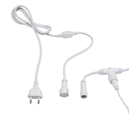 картинка Гирлянда Светодиодный Дождь 2х3м,  постоянное свечение,  белый провод,  230 В,  диоды БЕЛЫЕ от магазина Сантехстрой