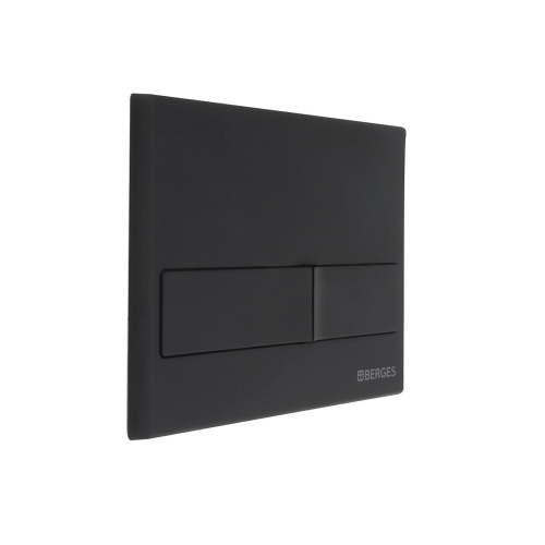 картинка Комплект BERGES: инсталляция NOVUM кнопка L5 Soft Touch черная, унитаз OKUS Rimless 49 см, сиденье дюропласт микролифт, быстросъём от магазина Сантехстрой