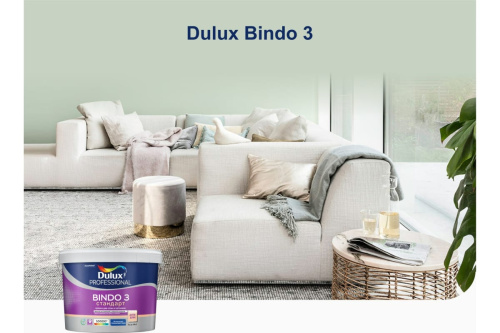 картинка Краска для потолка и стен DULUX BINDO 3 глубокоматовая, белая, база BW 1 л 5309019 от магазина Сантехстрой