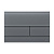 картинка Клавиша смыва, TECE, TECEsquare II, для унитаза, шгв 220*7*150, цвет-серый сатинированный от магазина Сантехстрой