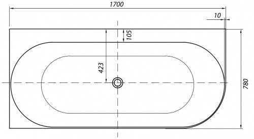 картинка Акриловая ванна Allen Brau Priority 4 А 170x78 2.31004.21A белый матовый от магазина Сантехстрой