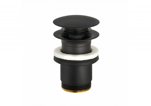 картинка Донный клапан, Kludi, для раковин, 1 1/4", цвет-черный матовый от магазина Сантехстрой