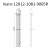картинка Полотенцесушитель Inaro Р120*6*12 профильный (18 ", СНШ, Черн. RAL 9005 (мат), 2 секции по 3 вставки от магазина Сантехстрой